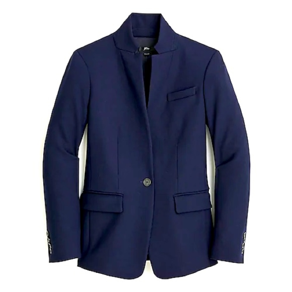 J Crew Regent Blazer Four Way Stretch in Navy